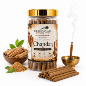 Chandan Dry Dhoop Sticks | Natural Sandalwood Fragrance for Puja & Spiritual Space | 150g