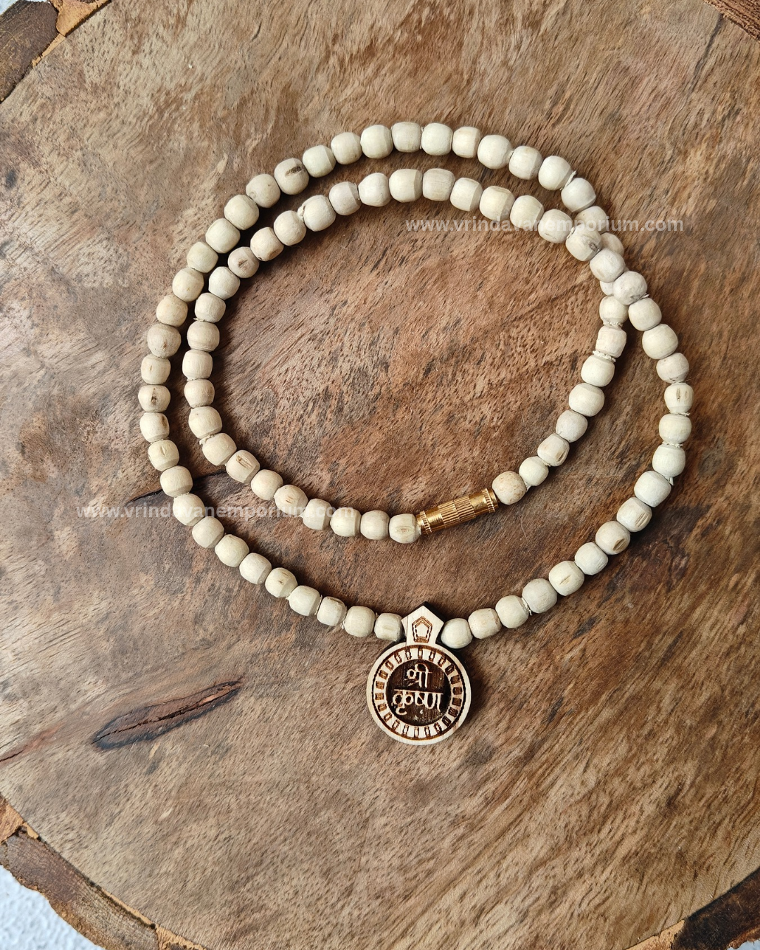 Krishna Naam Tulsi Locket Mala