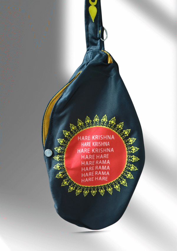 Jagannath Ji Black Multi Print Bead Bag - Image 3