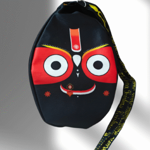 Jagannath Ji Black Multi Print Bead Bag