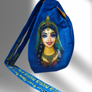Radha Rani Face Blue Multiprint Bead Bag