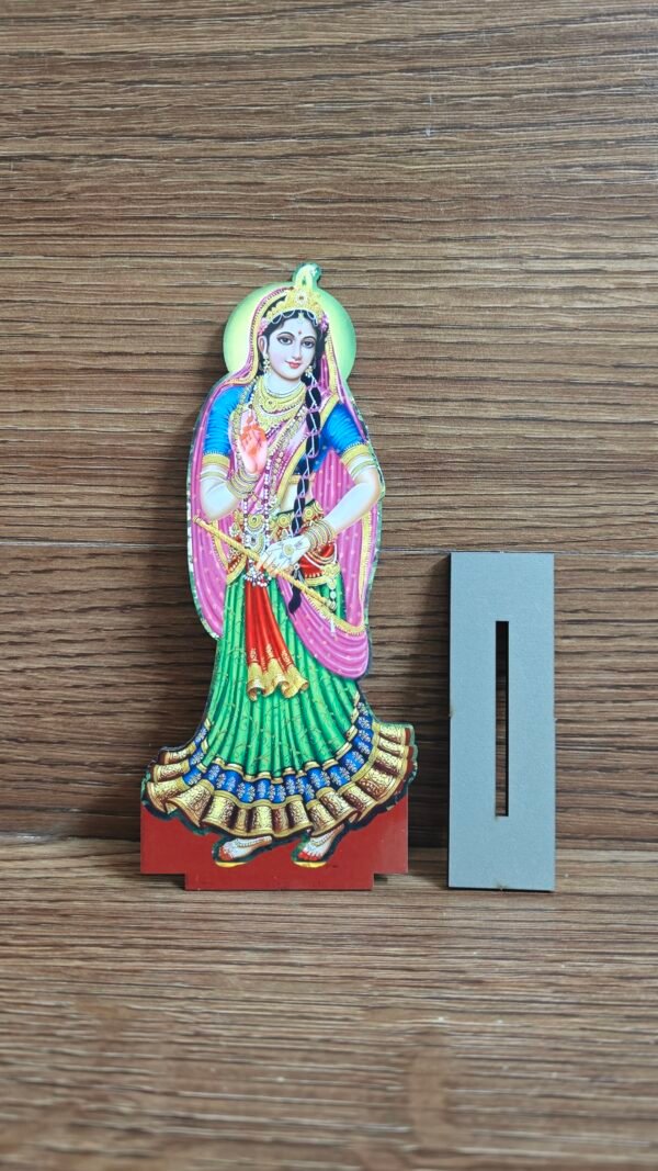 Radha Rani Ji Wooden Cutout - Image 2
