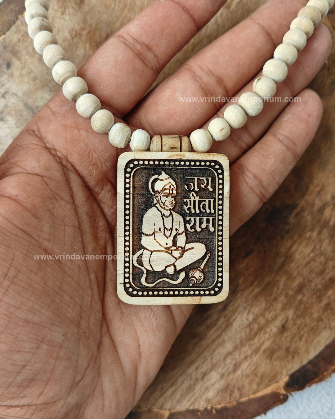 Shri Hanuman ji Tulsi locket mala - Image 2