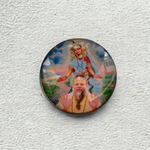 Premanandji Maharaj Glass Magnet