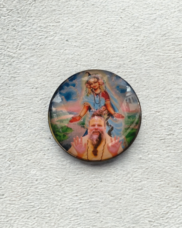 Premanandji Maharaj Glass Magnet