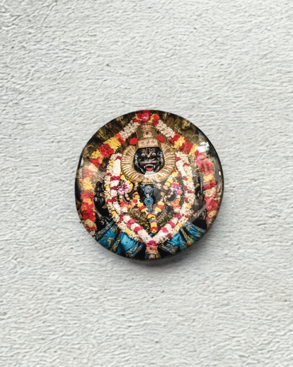 Lord Narsimha Glass Magnet