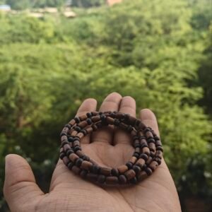 Black brown tulsi kanthi mala
