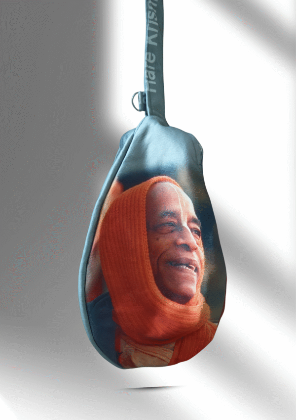Srila Prabhupada grey japa bag - Image 4