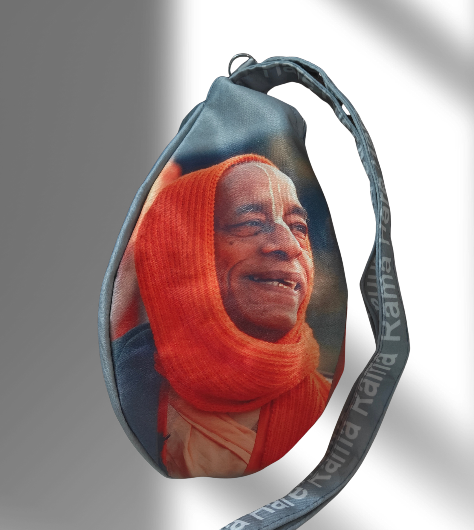 Srila Prabhupada grey japa bag