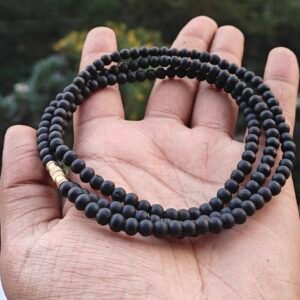Black gol beads kanthi mala 2 round