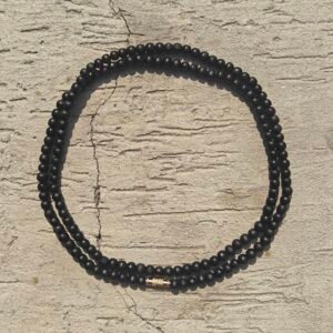 Black Premium Tulsi kanthi mala 2 round