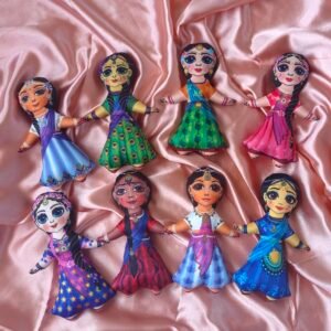Ashtsakhi Plush Dolls – Radha Rani’s 8 Divine Sakhis Soft Toys