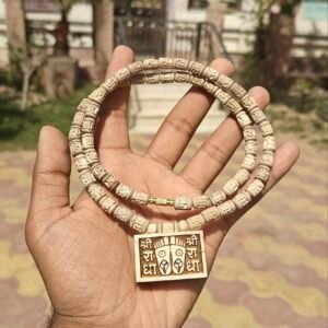Shree Radha Charan Tulsi bhaktmal mala with Handcrafted Radha tulsi beads