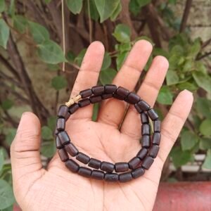 Black Long Beads Tulsi Kanthi Mala