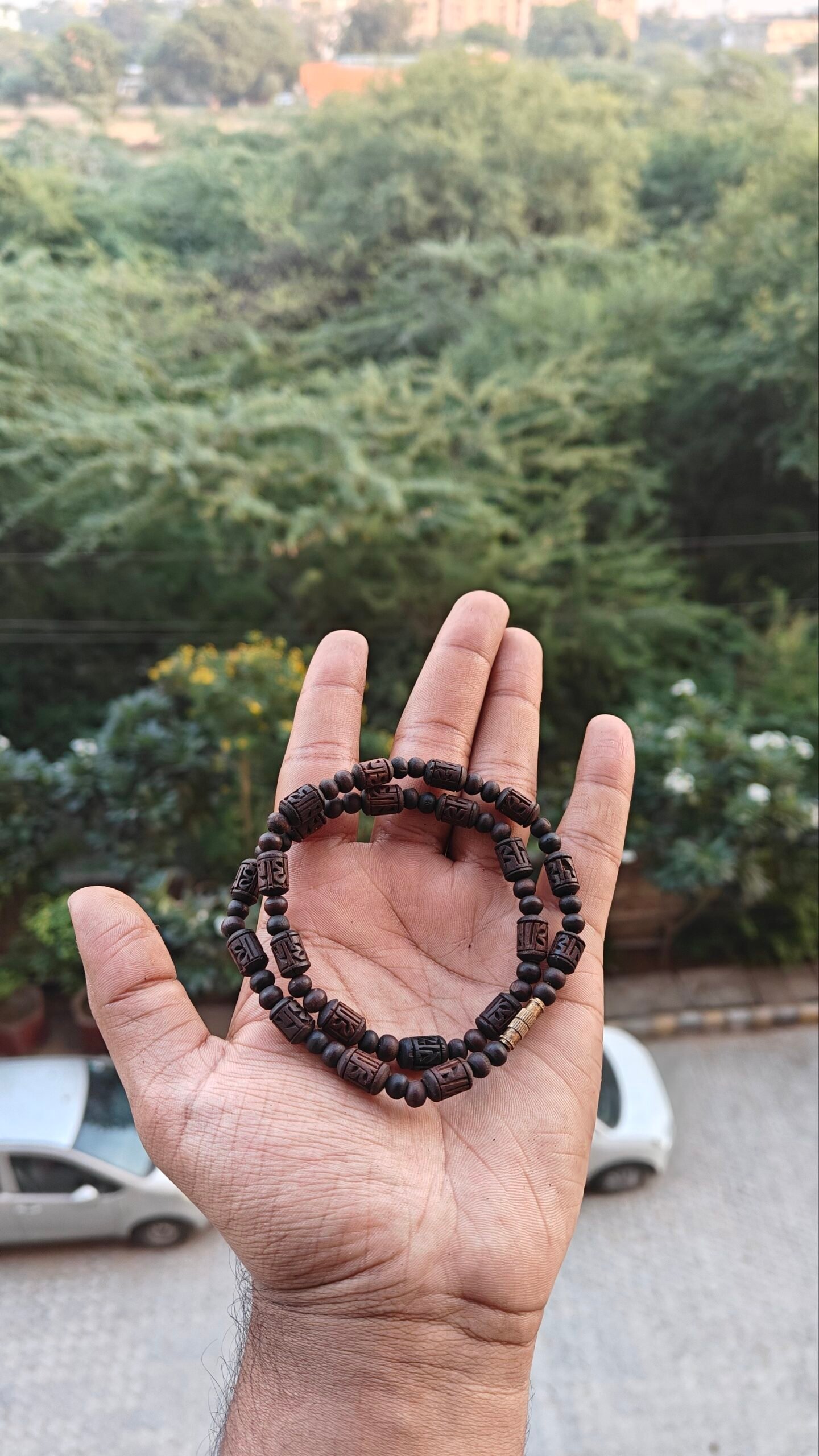 Black brown radha naam kanthi mala - Image 2