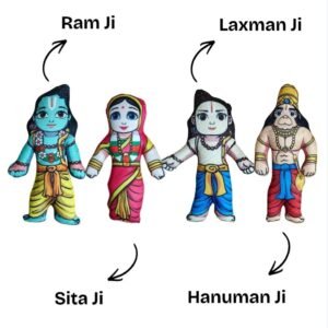 Ram Darbaar Soft Toy Set – Devotional Plush for Home Mandir & Gifts - Thumbnail Image 4