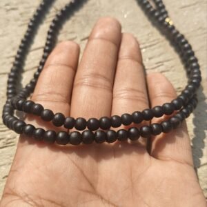 Black Premium Tulsi kanthi mala 2 round - Thumbnail Image 2