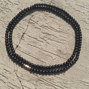 Black Premium Tulsi kanthi mala 2 round - Thumbnail Image 3