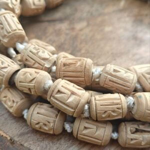 Radha Name Handcrafted Beads JapMala 108 Beads (12mm) - Thumbnail Image 3