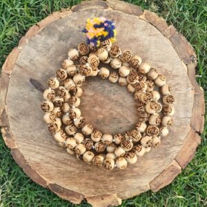 Radha Krishna Tulsi japmala 108+1 beads - Thumbnail Image 2