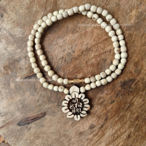 Shree Harivansh Flower shape tulsi locket mala - Thumbnail Image 1