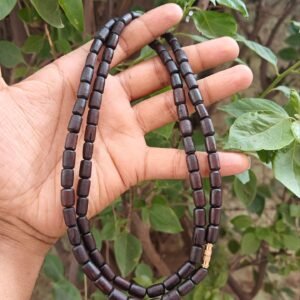 Black Long Beads 2 round Premium Tulsi Kanthi Mala - Thumbnail Image 2