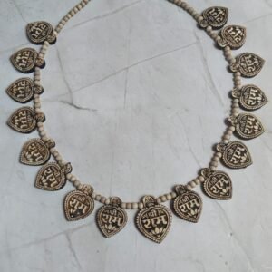 16 patta ram naam Tulsi locket mala with 1 ram naam Tulsi locket - Thumbnail Image 1