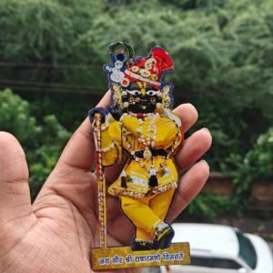 Radharaman Ji Wooden Cutout