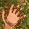 3 Round Brown Tulsi Kanthi Mala ( long beads) - Thumbnail Image 2