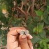 Sun Design Pure Tulsi Earrings | Handcrafted Devotional Earrings - Thumbnail Image 1
