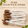 Pure Tulsi Wood Wick Sticks | Traditional Puja & Deepak Seva Wicks (Pack of 36 sticks) - Thumbnail Image 1