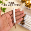 Pure Tulsi Wood Wick Sticks | Traditional Puja & Deepak Seva Wicks (Pack of 36 sticks) - Thumbnail Image 3